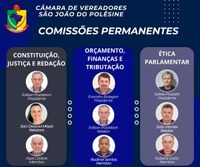 DEFINIDA AS NOVAS COMISSÔES PERMANENTES