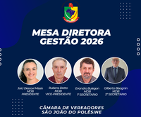 Eleita a nova mesa diretora para 2026