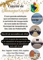 Inauguração da nova sede dia 08/11/2024
